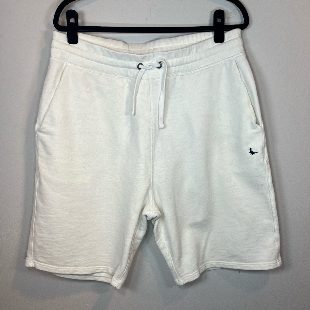 Jack Wills Sweat Shorts Shorts Off White Cotton Pull On Pockets Mr Wills FLAW XL